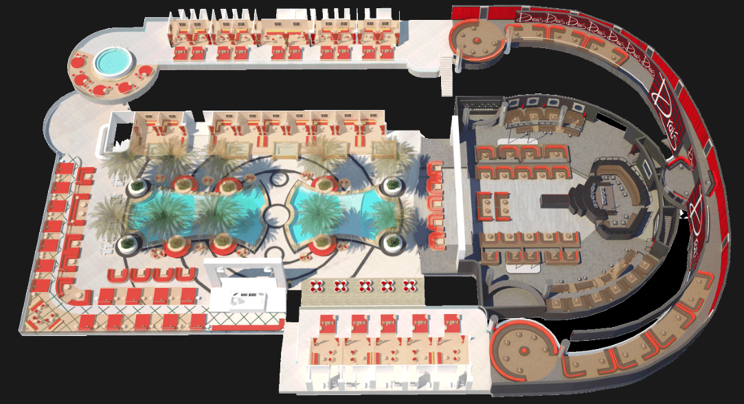 Drais Nightclub floor plan