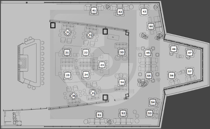 Apex Social Club floor plan