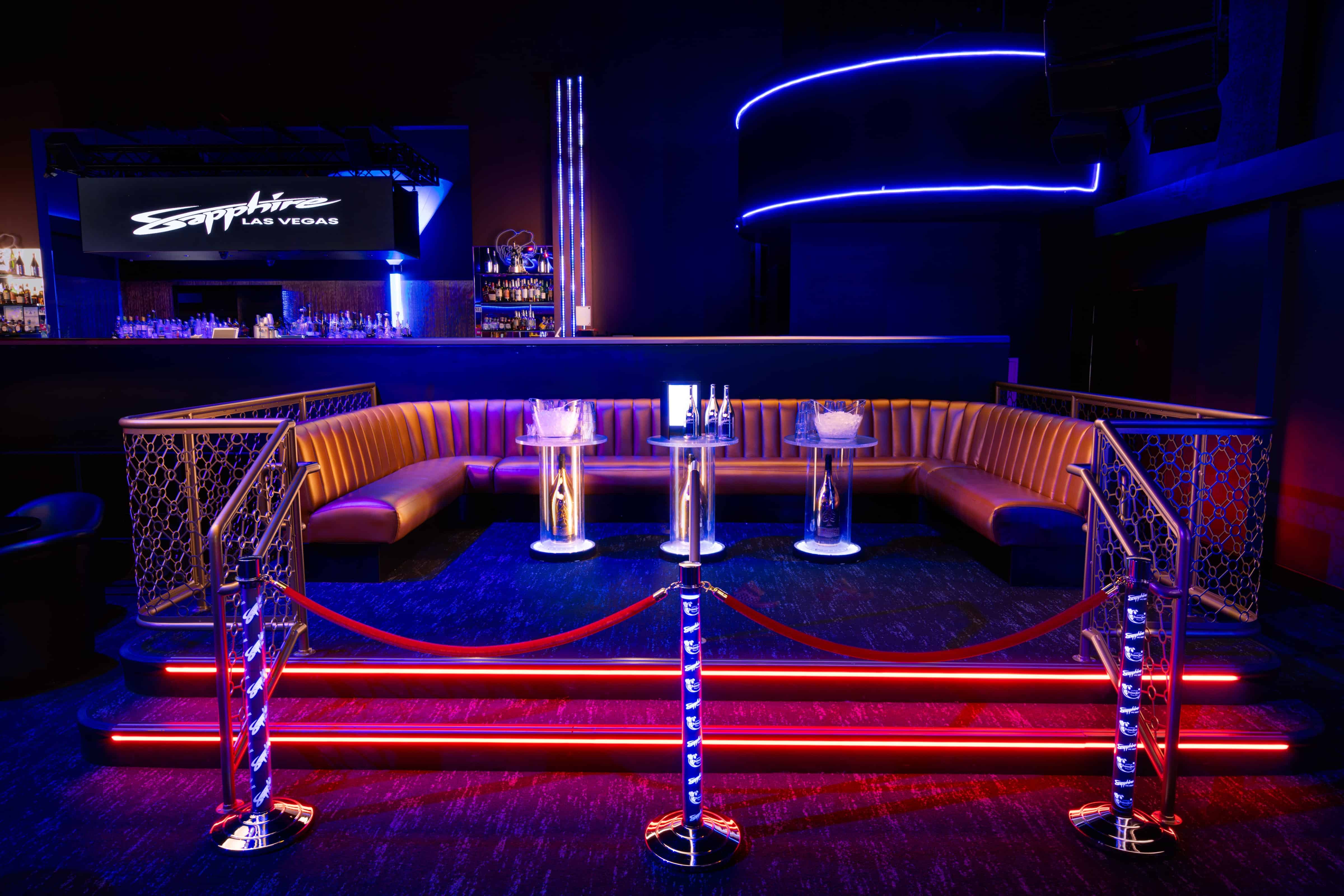 Sapphire Las Vegas VIP booth