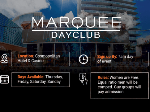Marquee Dayclub guest list