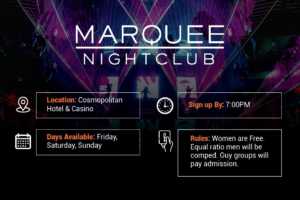 Marquee Nightclub Guest List