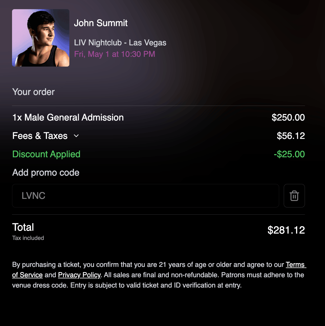 LIV Nightclub Las Vegas Tickets & Promo Code [10% Discount]