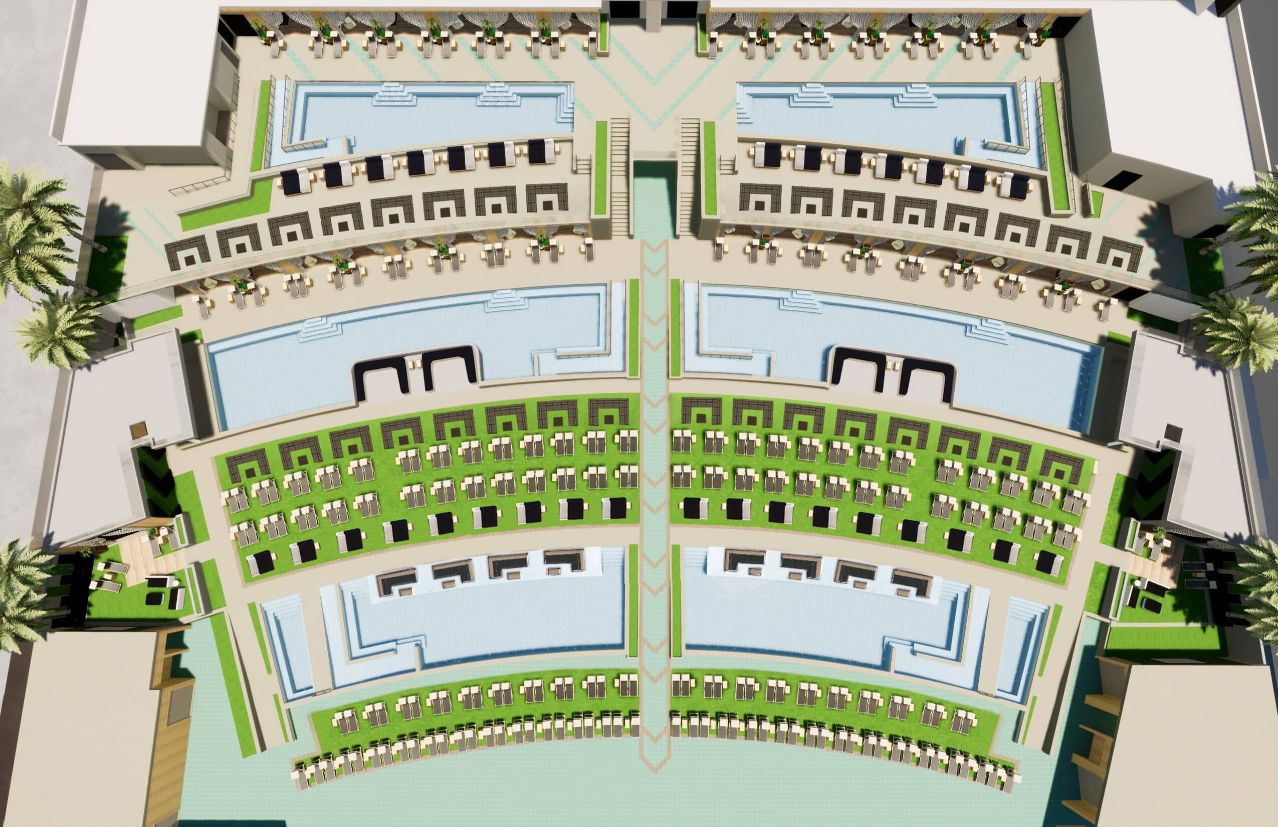 Stadium Swim bottle service map