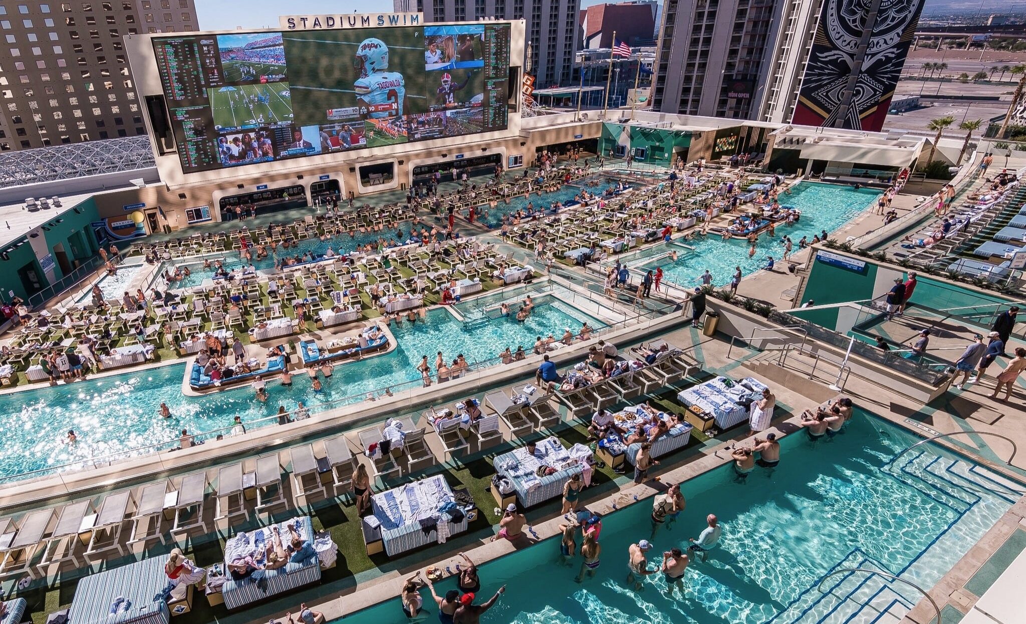 Stadium Swim in Las Vegas on Monday